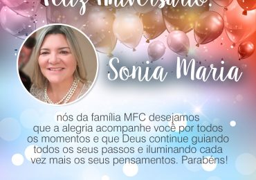 Parabéns, Sonia Maria!