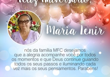 Parabéns, Maria Lenir!