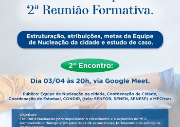 SENFOR: Convite 2ª Reunião Formativa