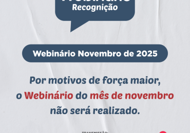 Webinário de Novembro: Aviso