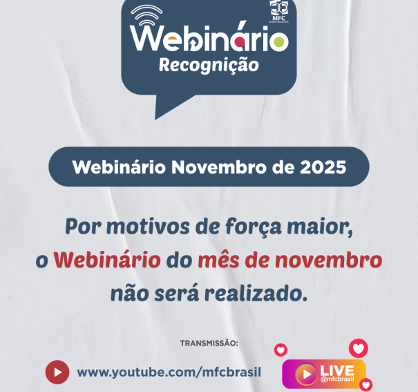 Webinário de Novembro: Aviso