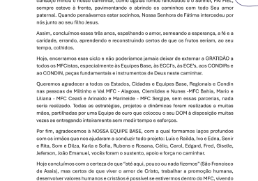 Condir Nordeste: Mensagem Memória e Gratidão