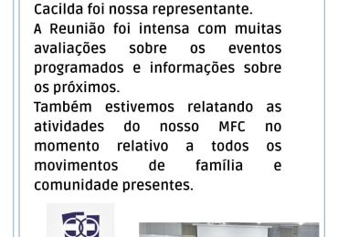 MFC Rio de Janeiro: Reunião da Pastoral Familiar